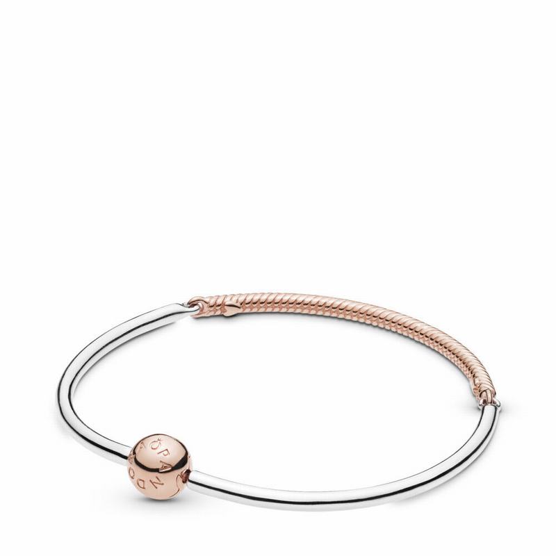 Pandora Rose™ Moments Three-Link Bangle Bracelet Egypt UM9071648